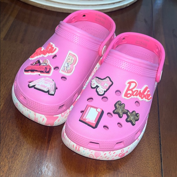 Barbie Pink Slippers with Decorative Charms - Picture 3 of 5